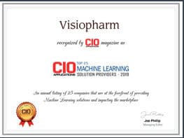 Visiopharm certificate CIO machine learning